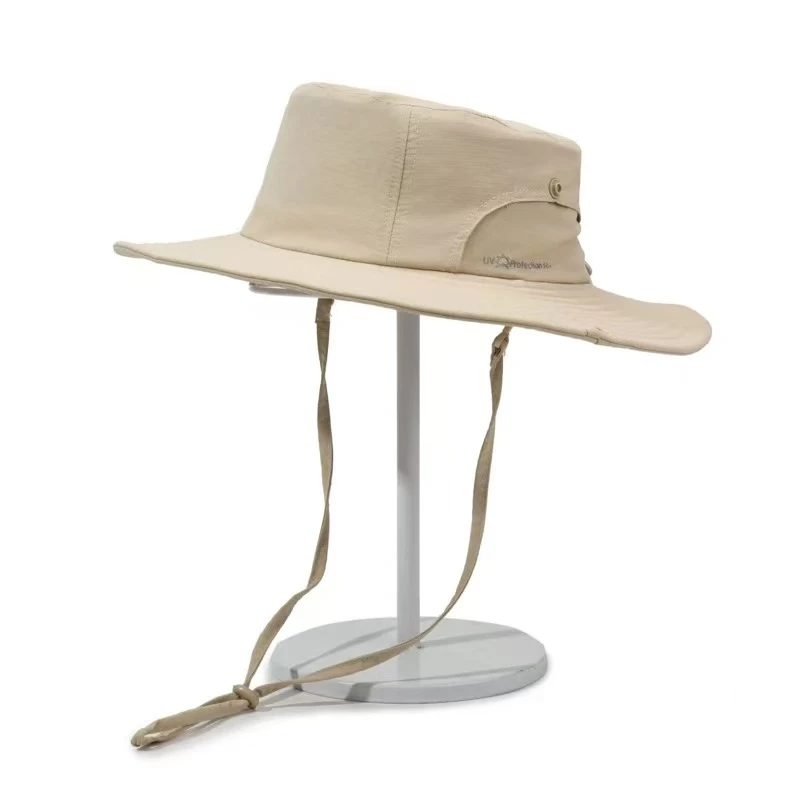 西部牛仔户外遮阳渔夫帽登山防晒帽男女同款遮阳防晒帽