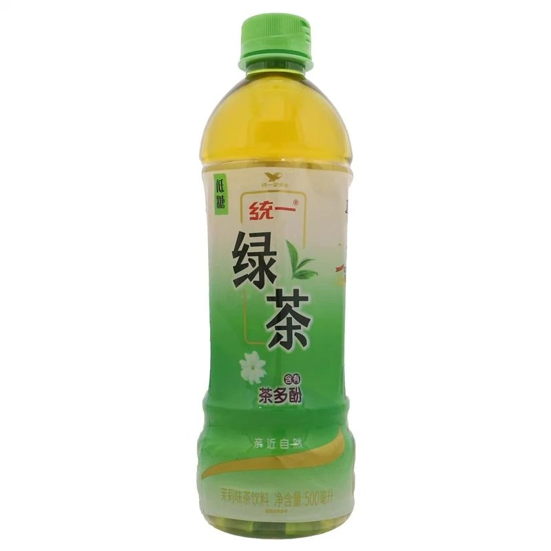 统一UNI-PRESIDENT 低糖含有茶多酚绿茶茉莉味茶饮料 500毫升/瓶