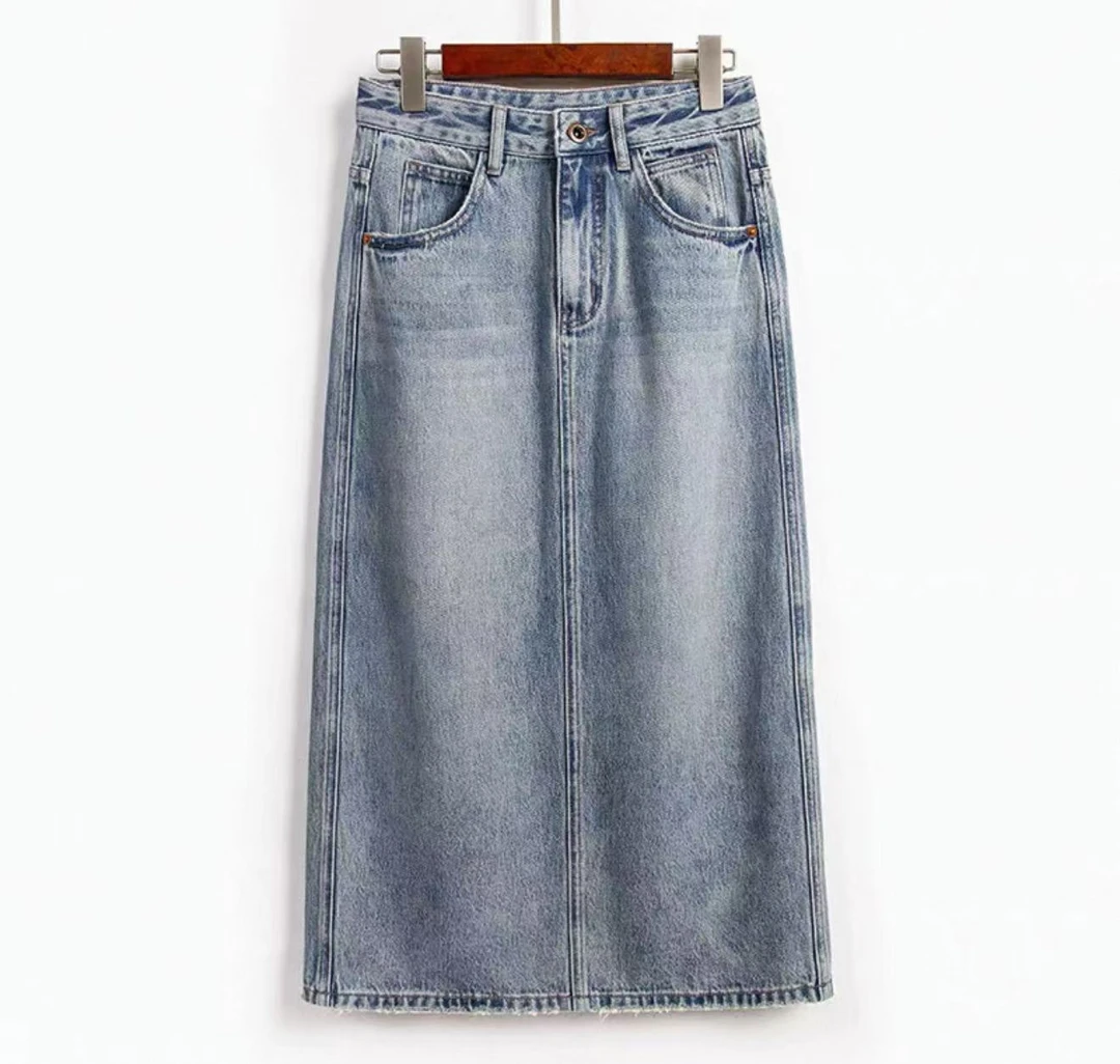 MEIDATU -（图片以直播间实物为准) 后开叉半身裙