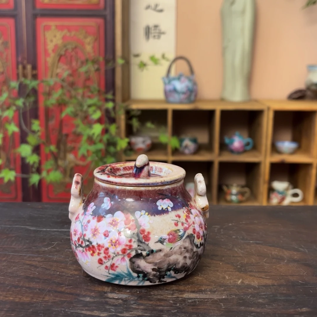 柴烧手工手绘陶瓷