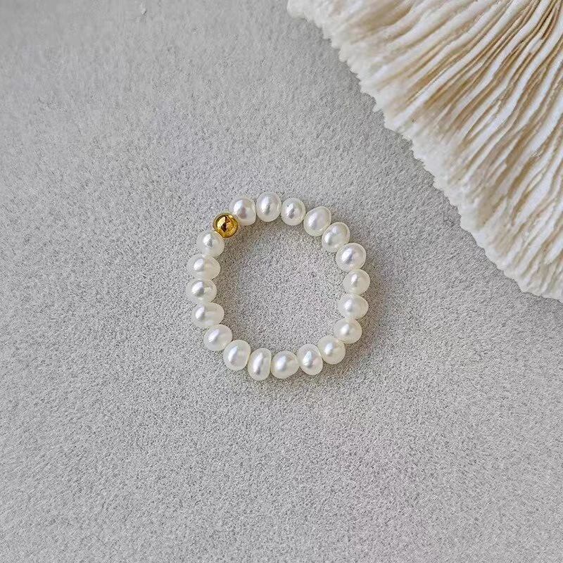 天然淡水珍珠戒指  JZ1026