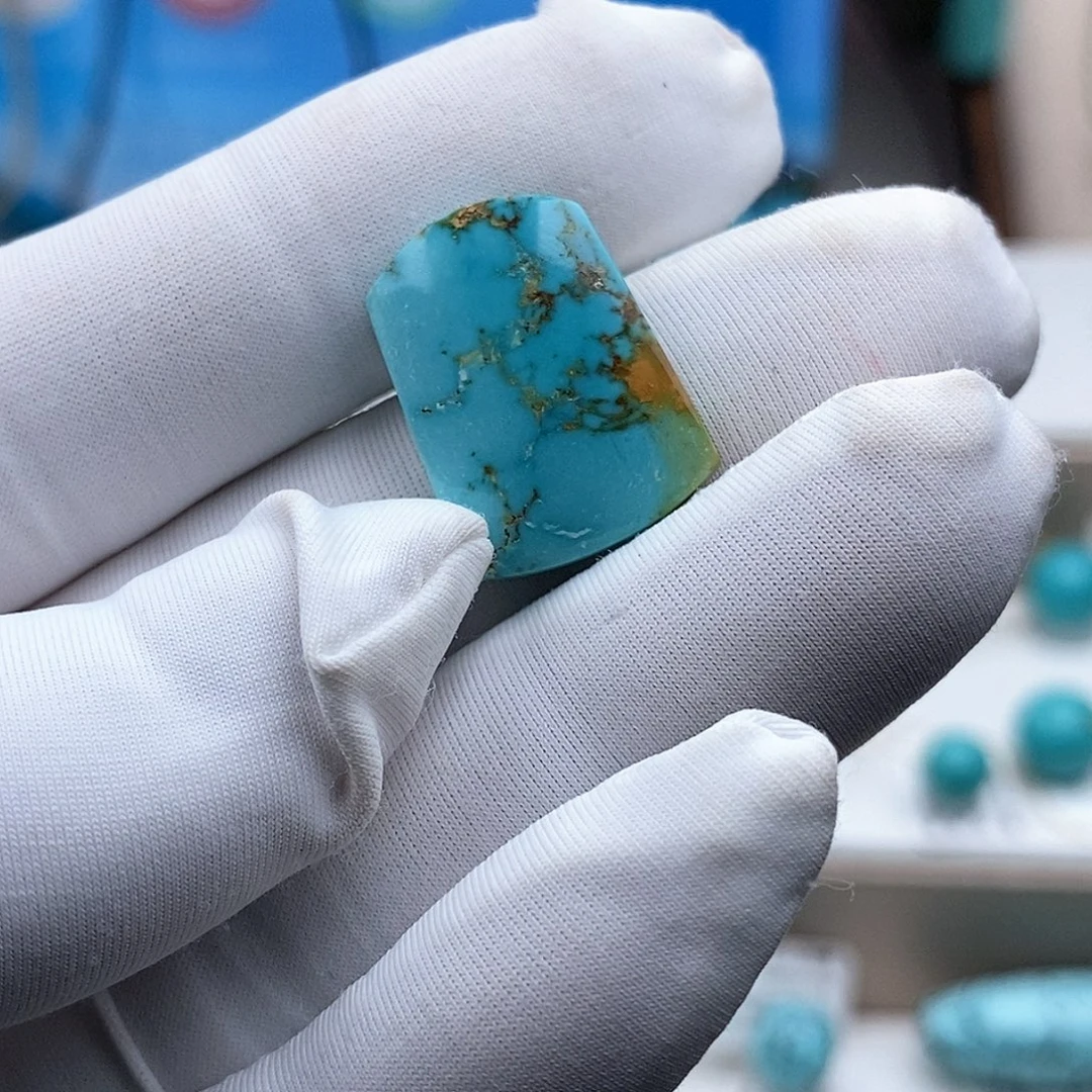 绿松石未镶嵌无事牌