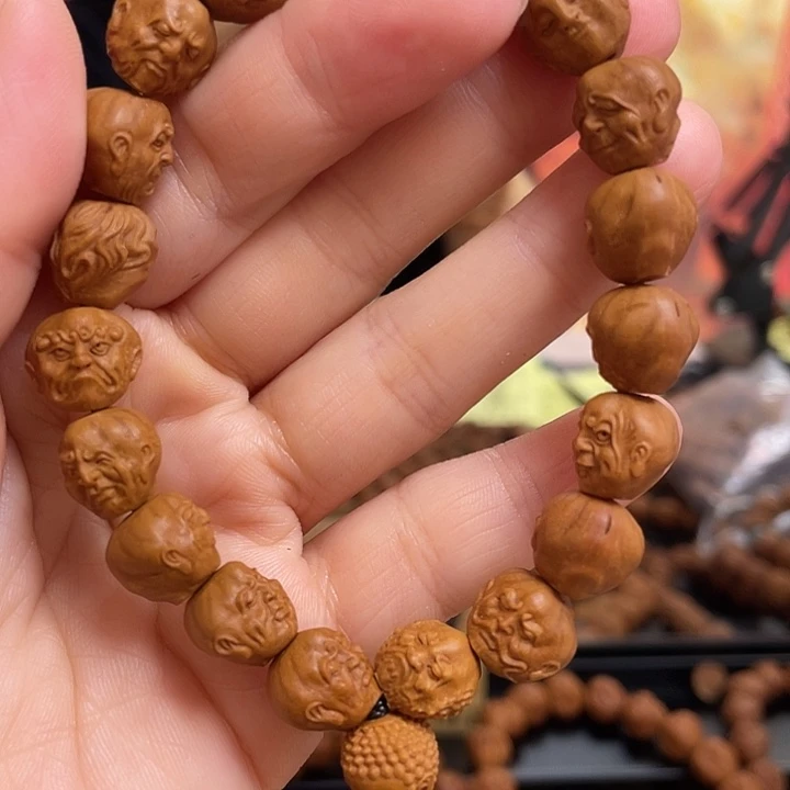 手串/手链橄榄核龙纹桃核