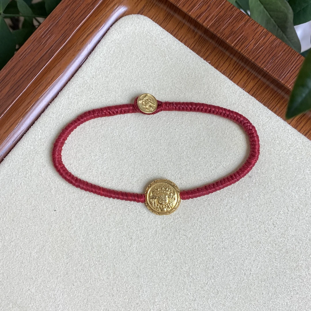 【守护扎基】18K金八大守护扎基娘娘红绳-多样性发其一-HJSS159