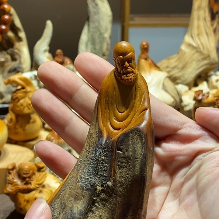 柏木（崖柏）黑油原皮达摩