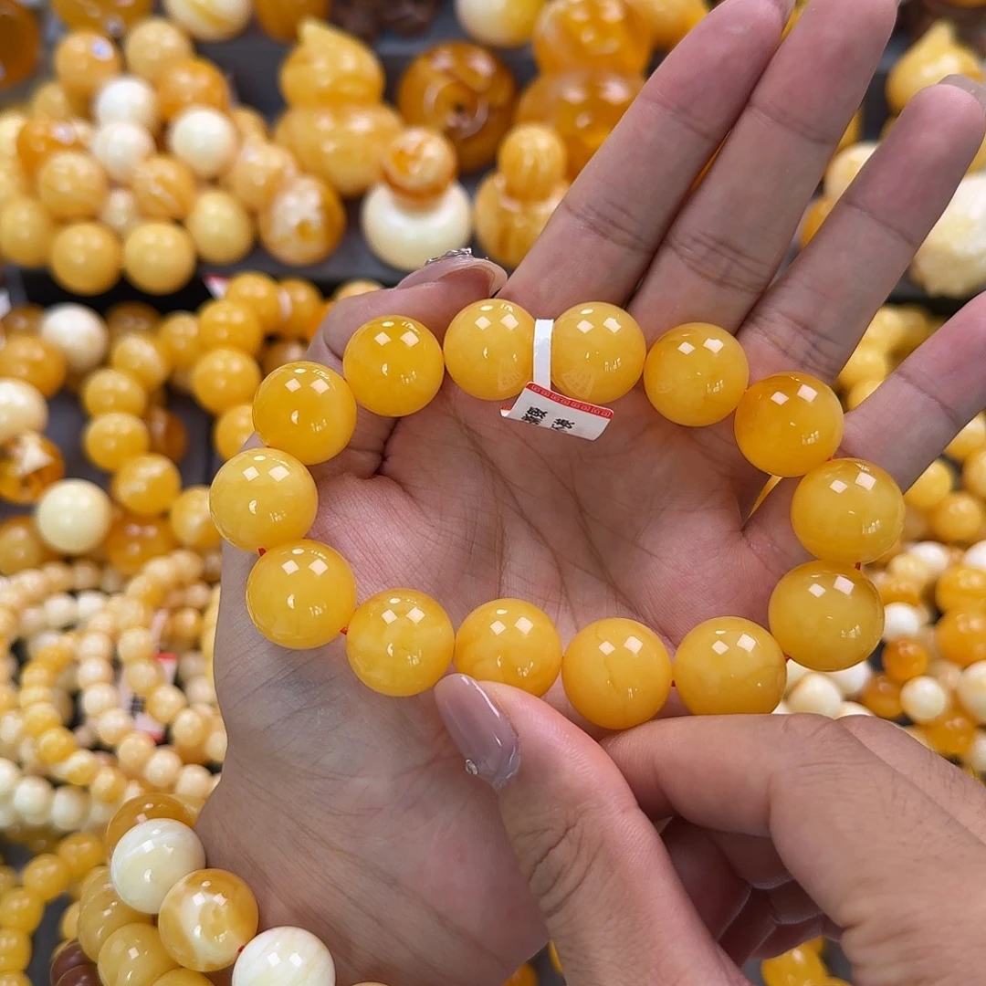 蜜蜡未镶嵌珠宝奇石同料18mm