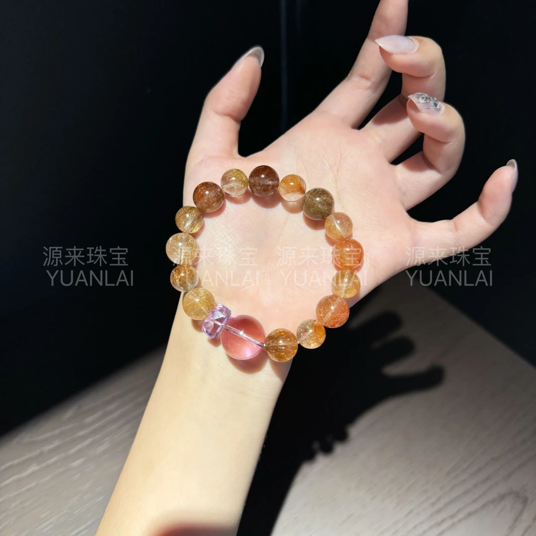 *梦境巡游*净体紫水晶发晶手串
