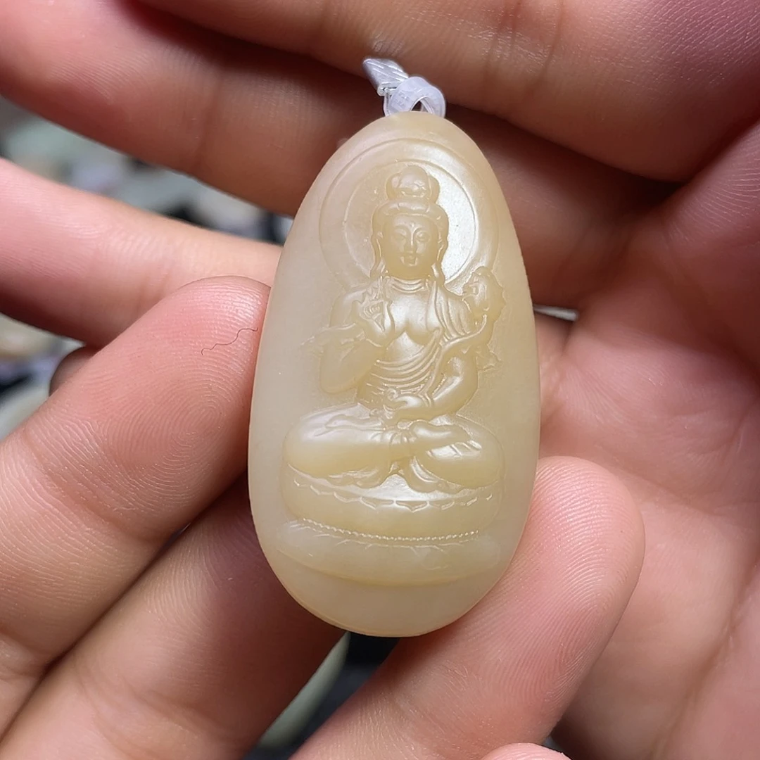 和田玉（糖玉）未镶嵌吊坠(不含链)