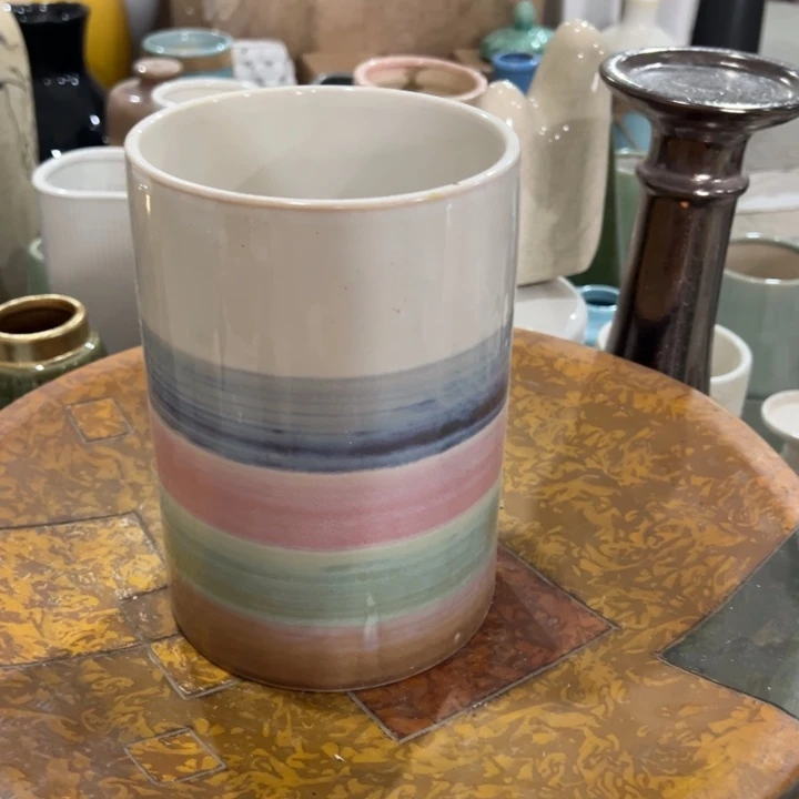 陶瓷花瓶摆件外贸出口（微瑕）高20口13公分