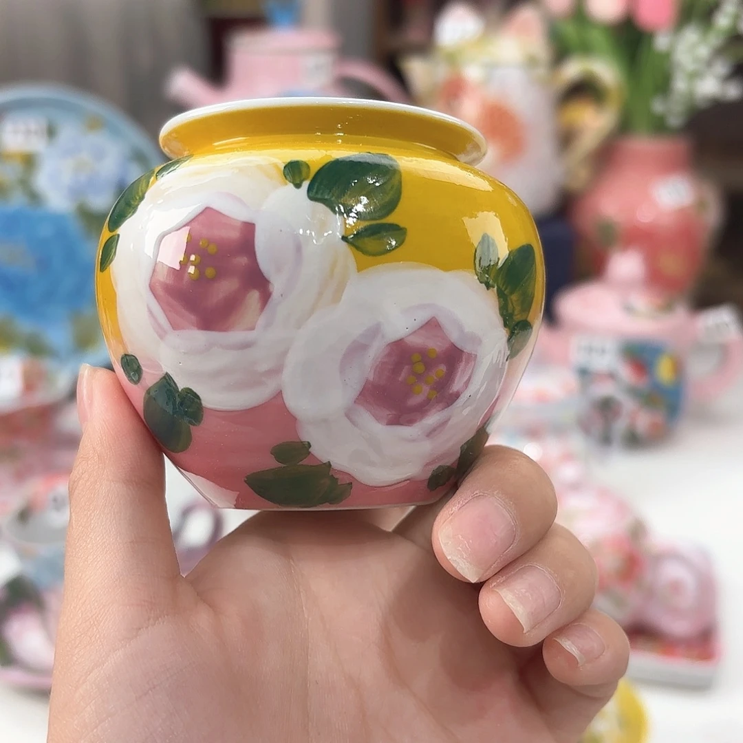 景德镇手绘高温釉下彩陶瓷茶具