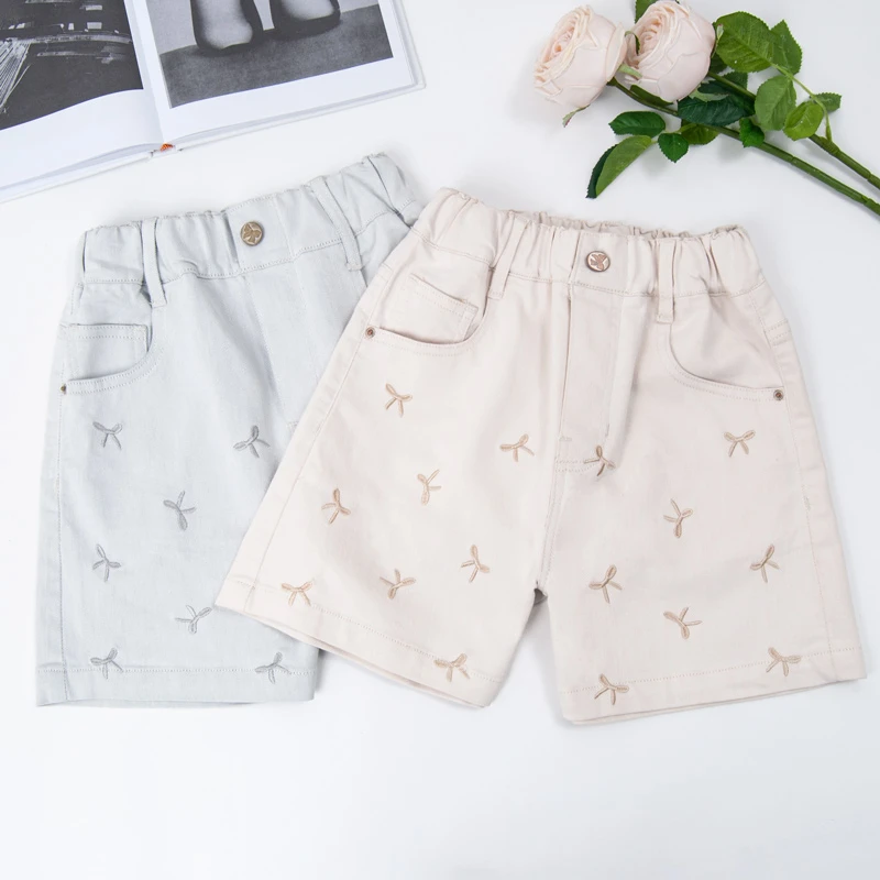 1950女童牛仔短裤夏款2025新款儿童软牛仔裤子百搭夏装大童休闲款
