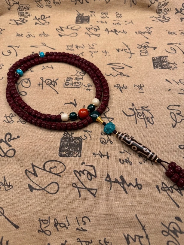 小金刚菩提子108颗手串南瓜矮桩满肉沉水级文玩佛珠念珠