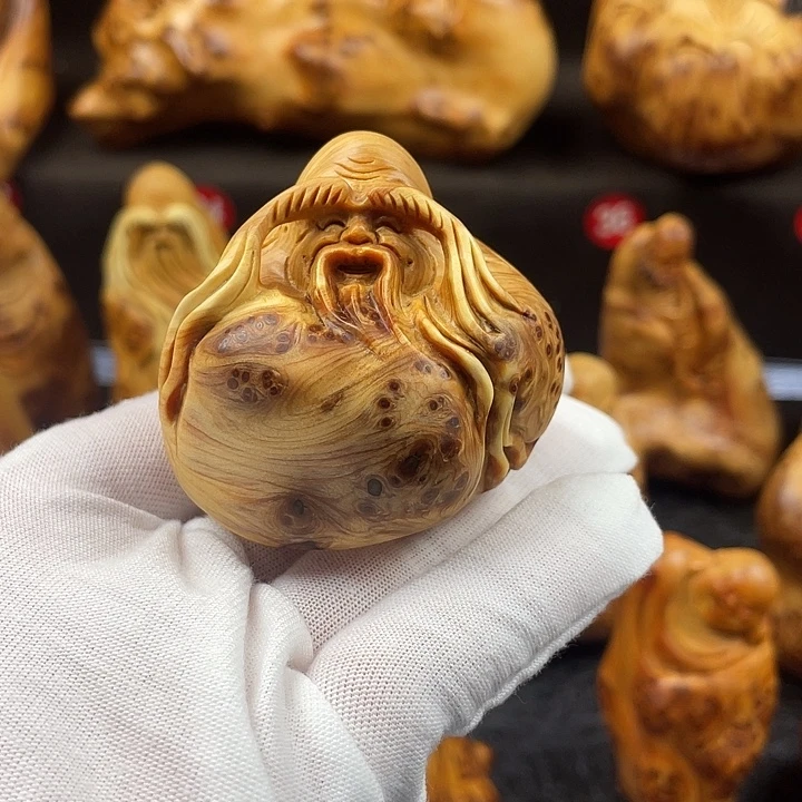 柏木（崖柏）寿星手把件