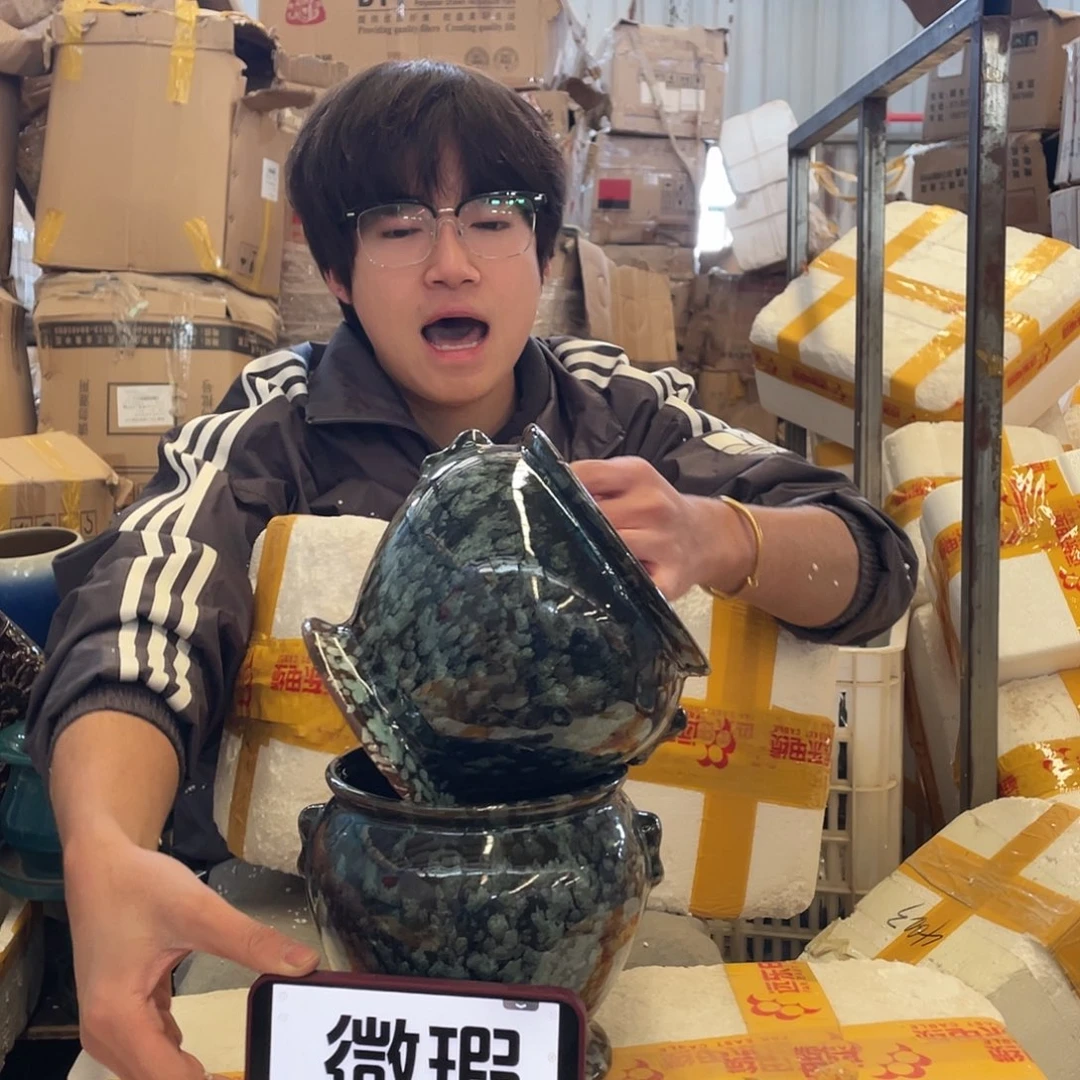 红陶宜兴紫砂花盆