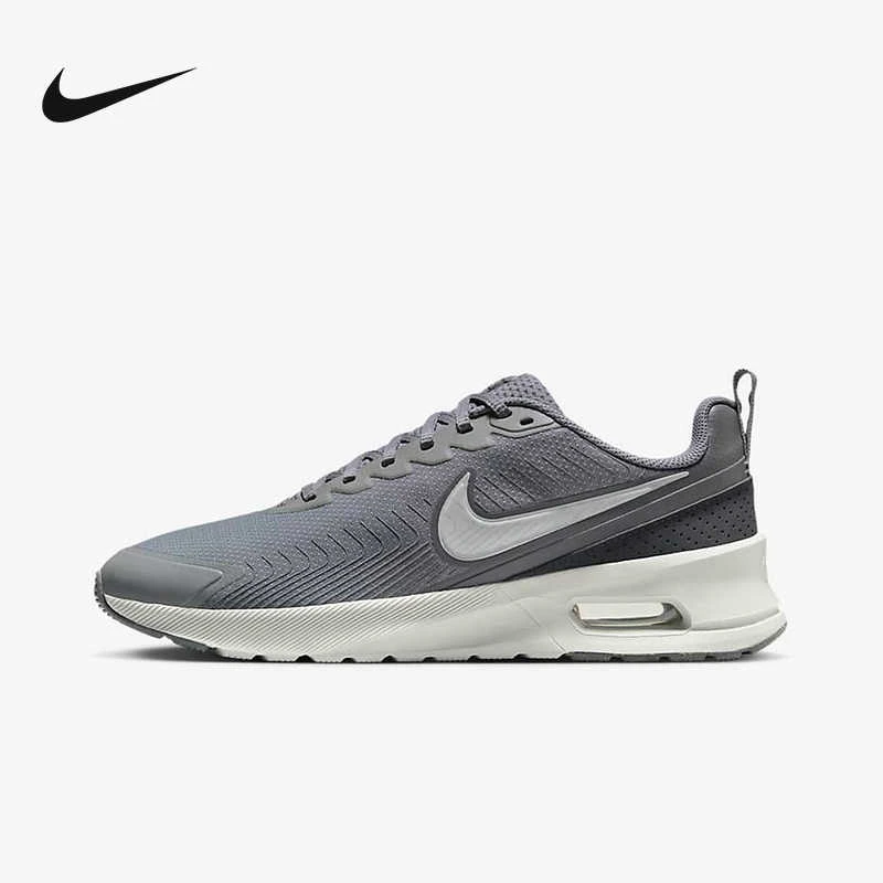 Nike/耐克男鞋2024 AIR MAX NUAXIS灰色网面透气跑步鞋