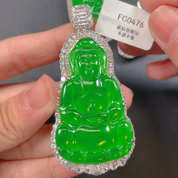 【闪购商品】颈饰银S925镶嵌翡翠翡翠