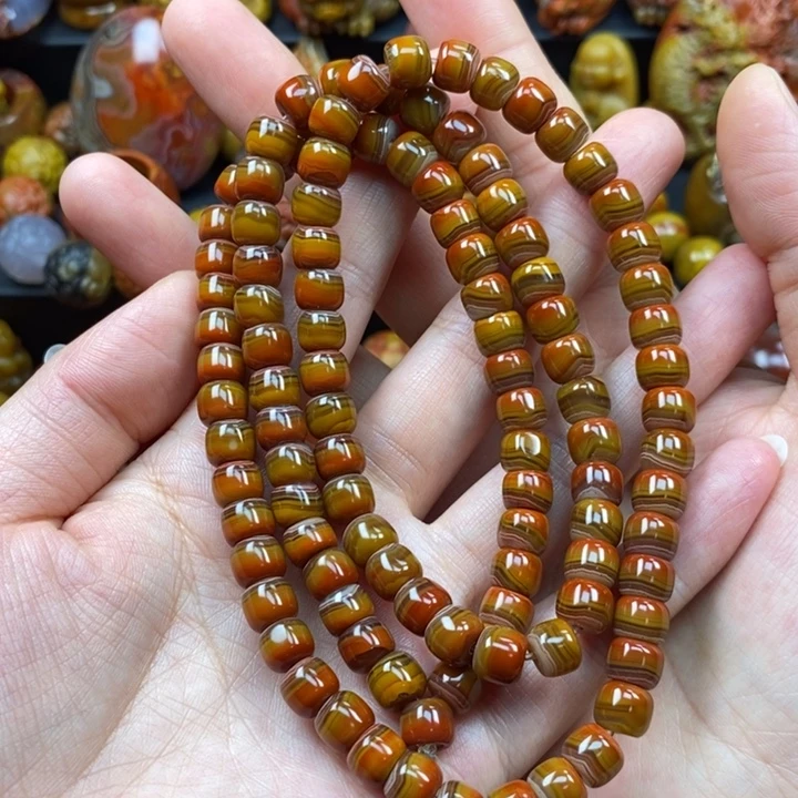 玛瑙/玉髓未镶嵌项链战国红项链