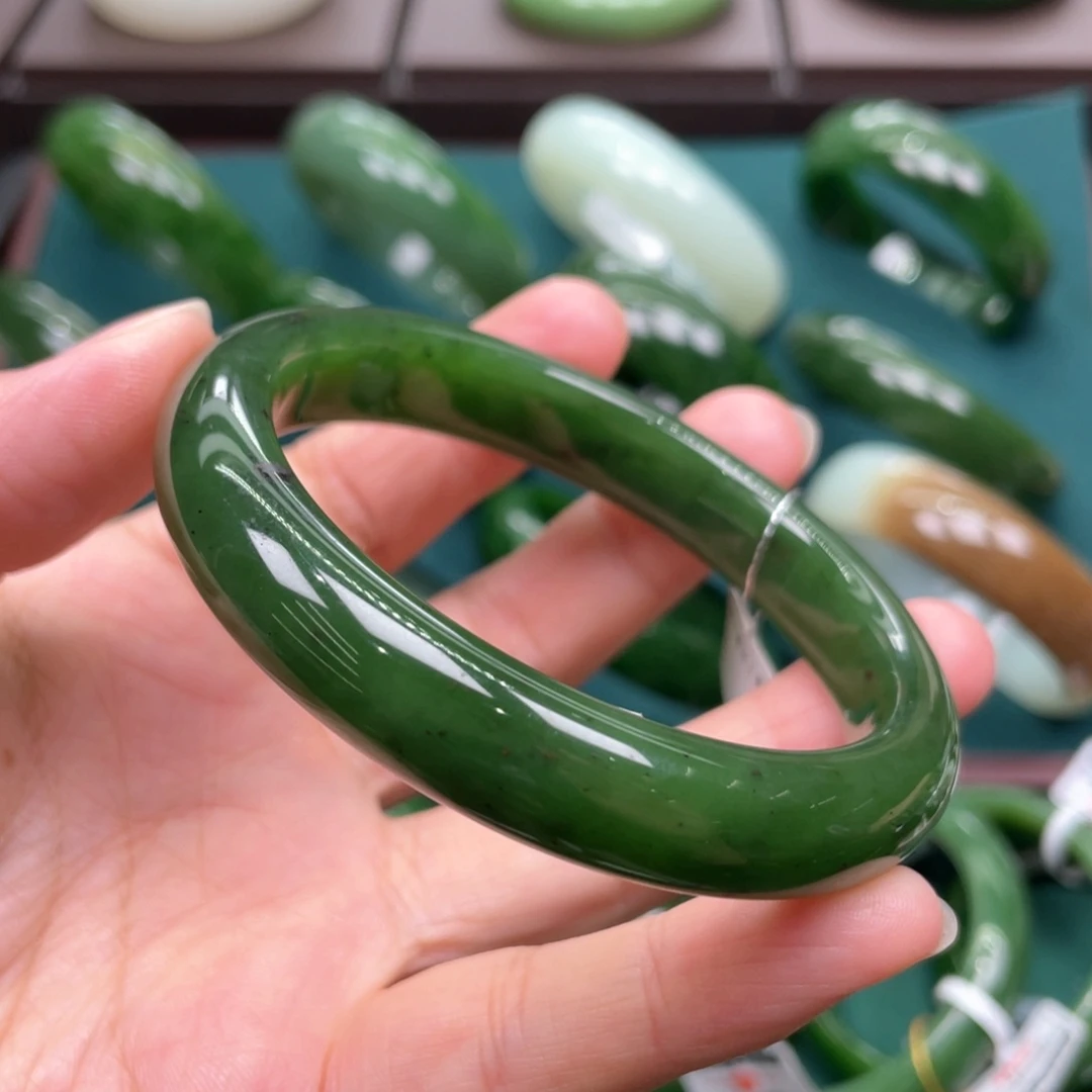 和田玉（碧玉）未镶嵌手镯5960