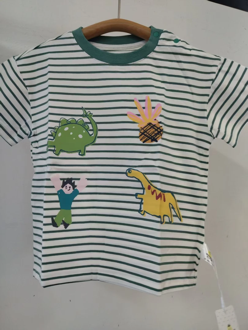 918款条纹恐龙T恤