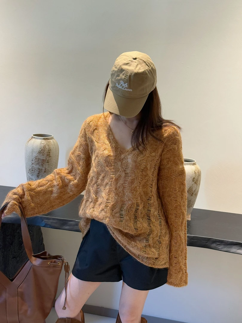 Singularity Me 慵懒风绞花毛衣针织衫7A 7073