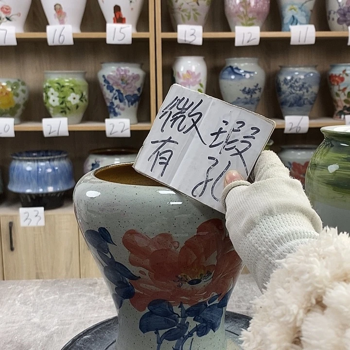 缸8xc景德镇陶瓷花盆