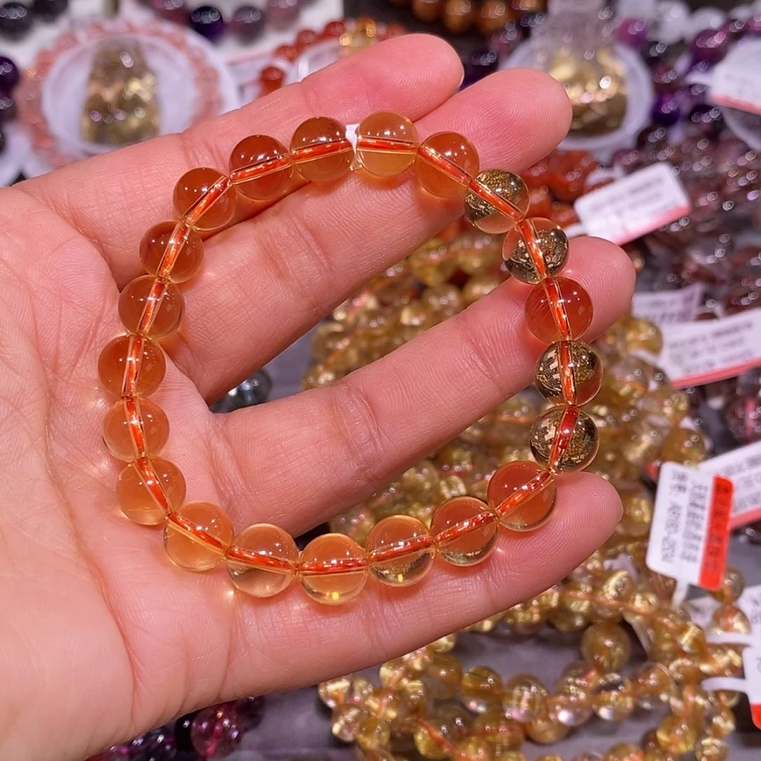 未镶嵌手链水晶黄水晶9