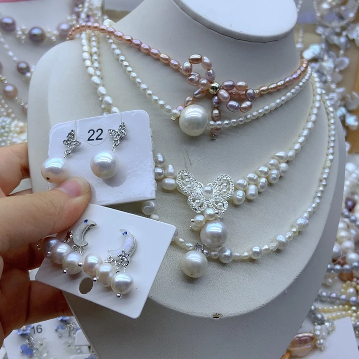 小***肉淡水珍珠未镶嵌颈饰