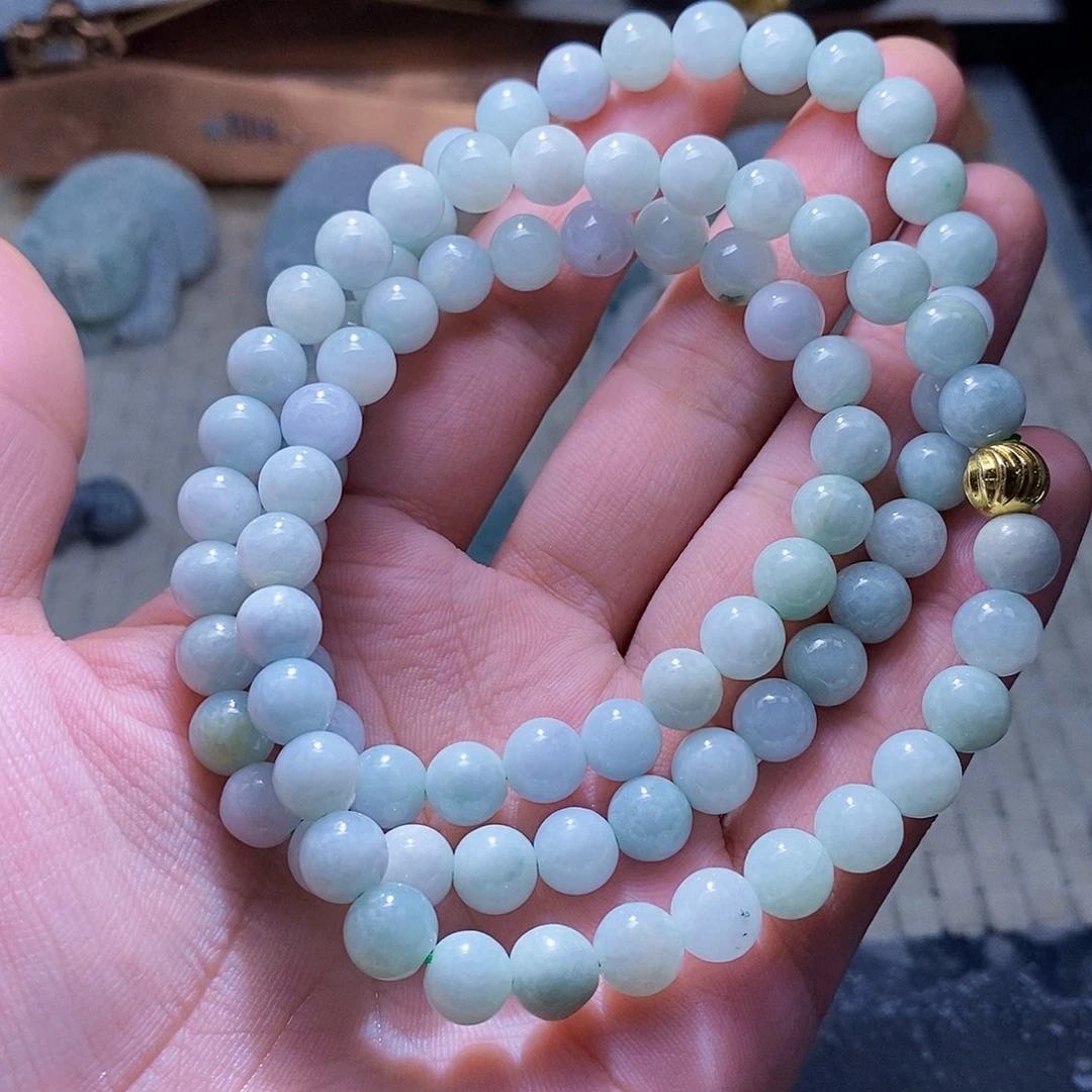 翡翠未镶嵌颈饰88