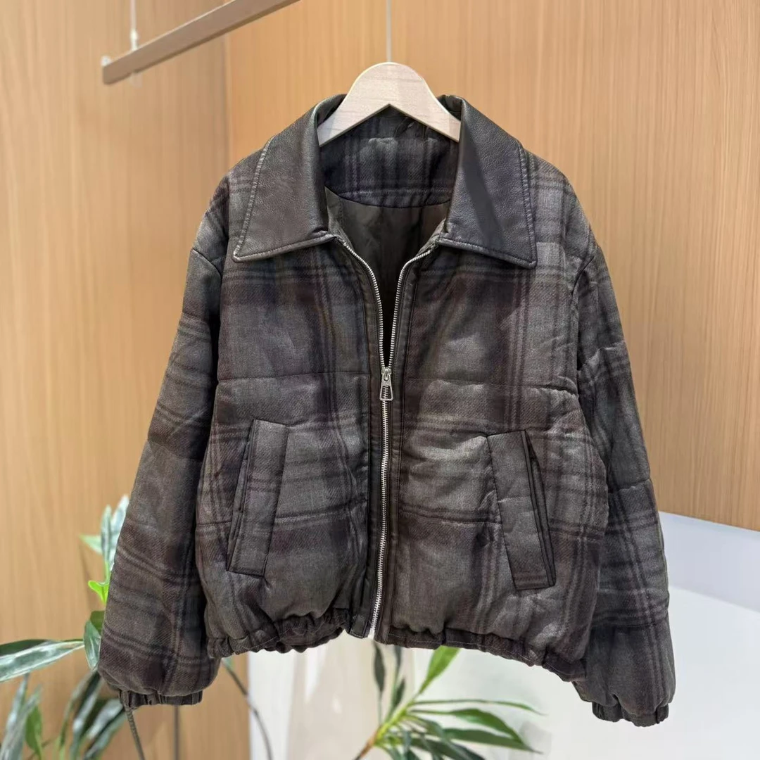 17915新款秋冬加厚休闲百搭宽松显瘦棉服外套