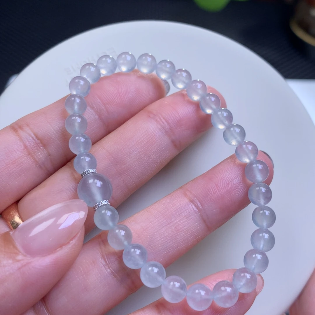 未镶嵌手链翡翠翡翠手串卡5.9