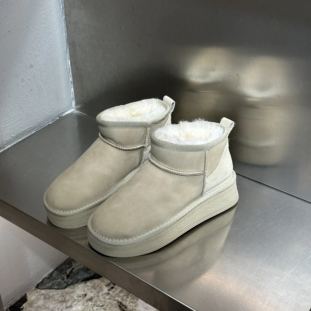 SUSU冬季新款厚底雪地靴加厚雪地靴 9009 外过道