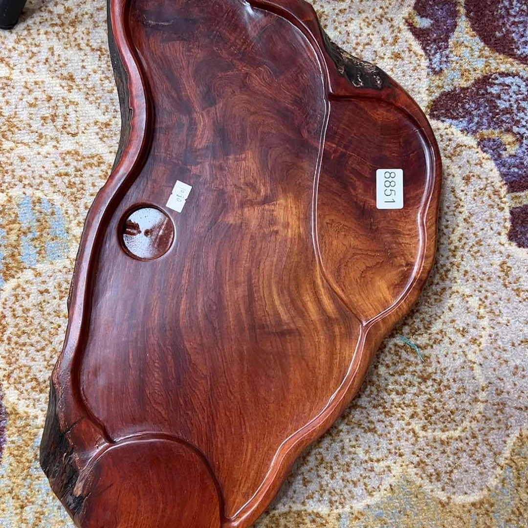 大果紫檀（缅甸花梨）茶盘8851