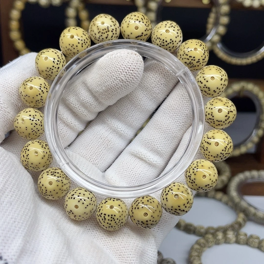 米***粒手串星月菩提13圆珠，大眼睛