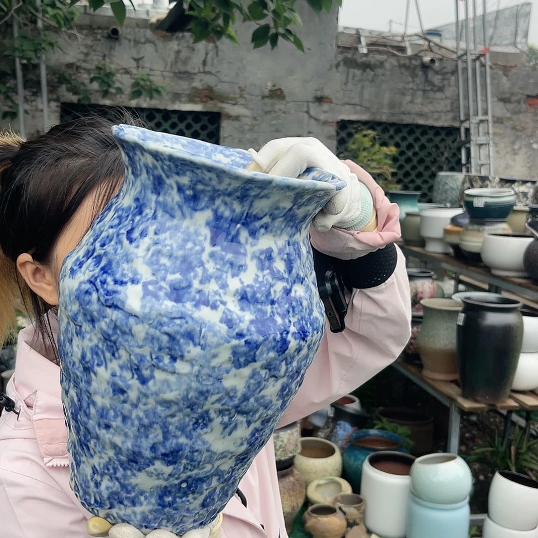 紫砂花盆王嫂花盆0612-589高30口20无孔