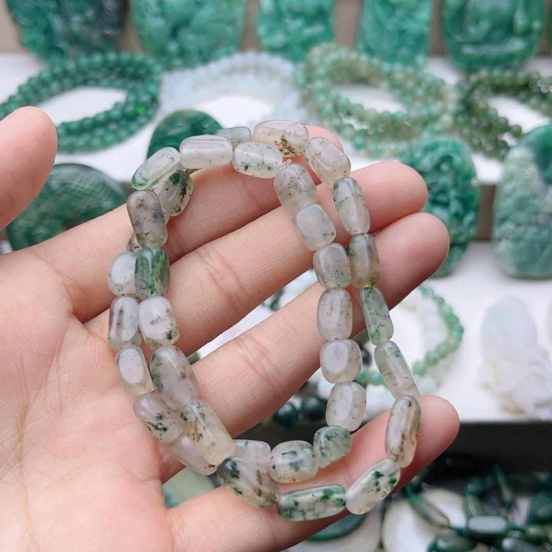 独山玉手串未镶嵌