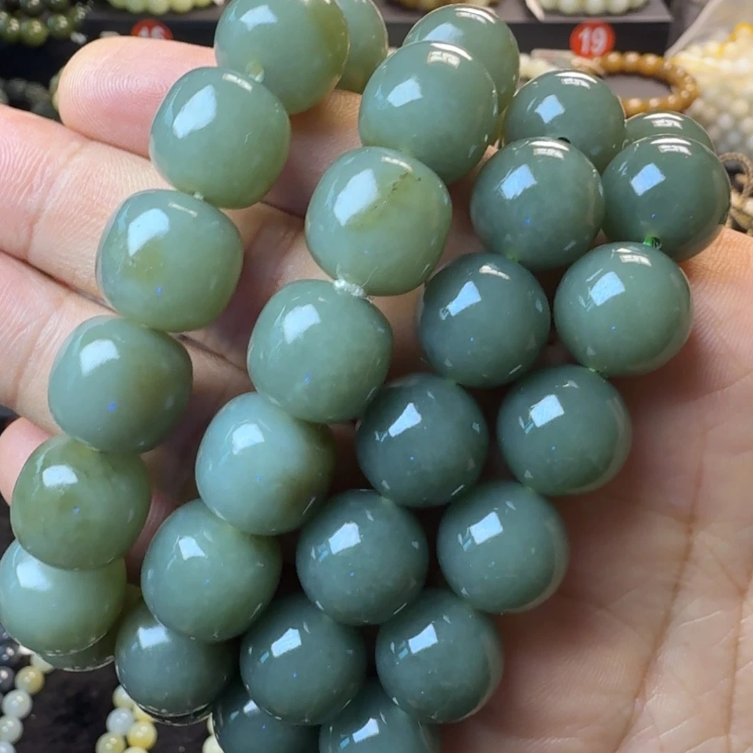 和田玉未镶嵌手链新疆且末蓝卡14 福利款 需要包容结构 棉