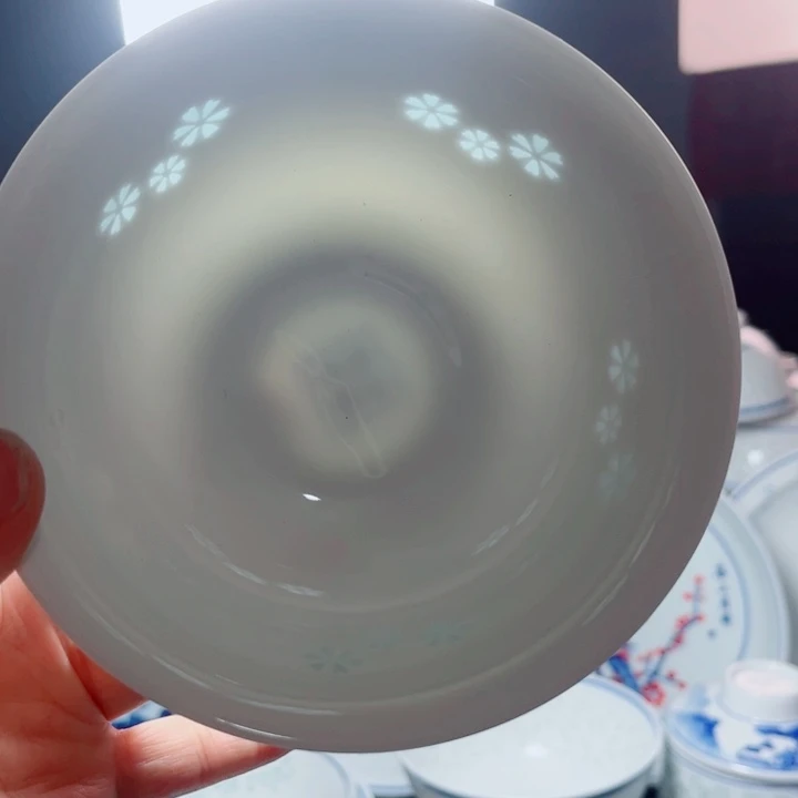 青花玲珑5寸饭碗三星