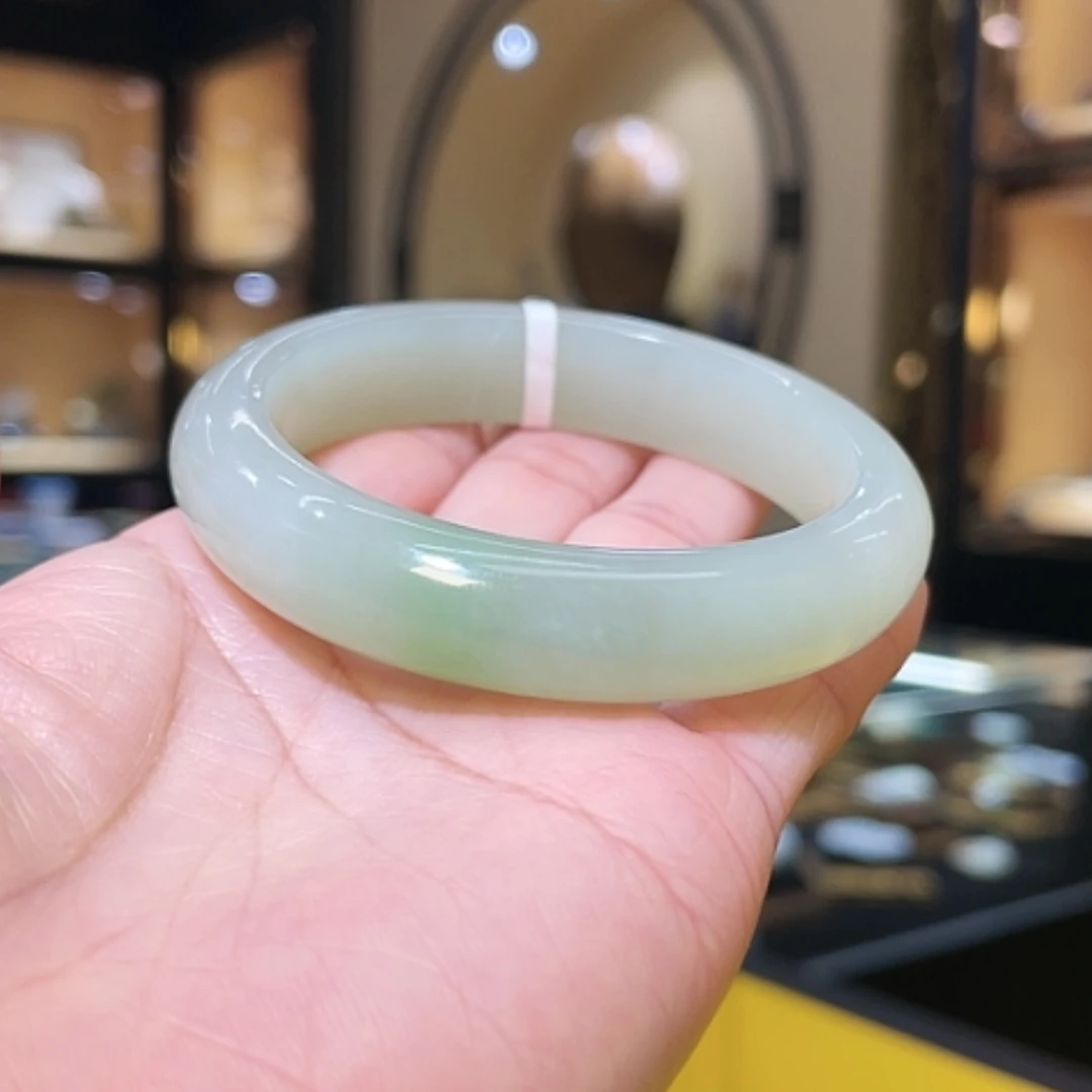 【闪购商品】和田玉手镯未镶嵌53#50.45g