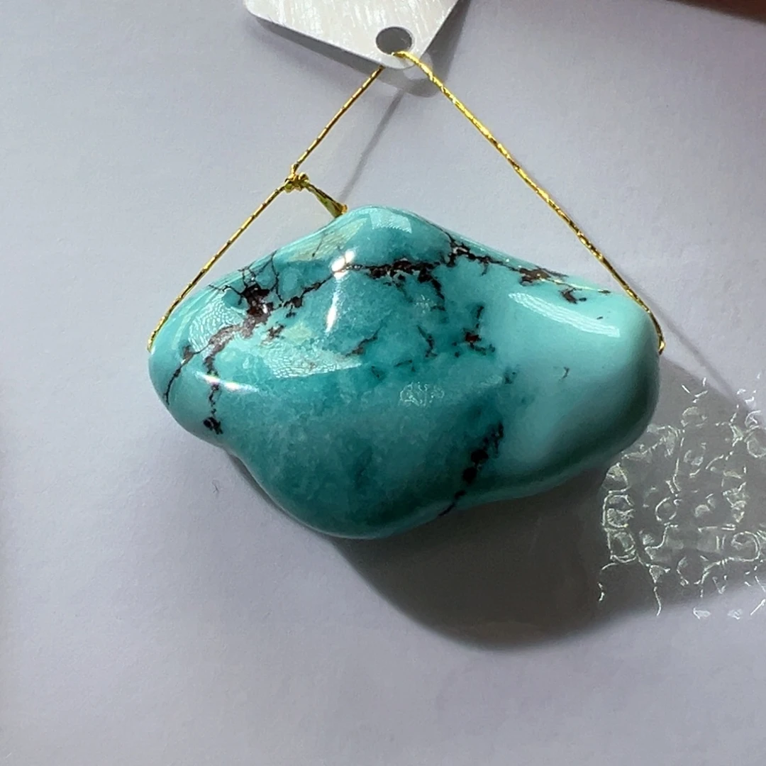 绿松石未镶嵌挂件