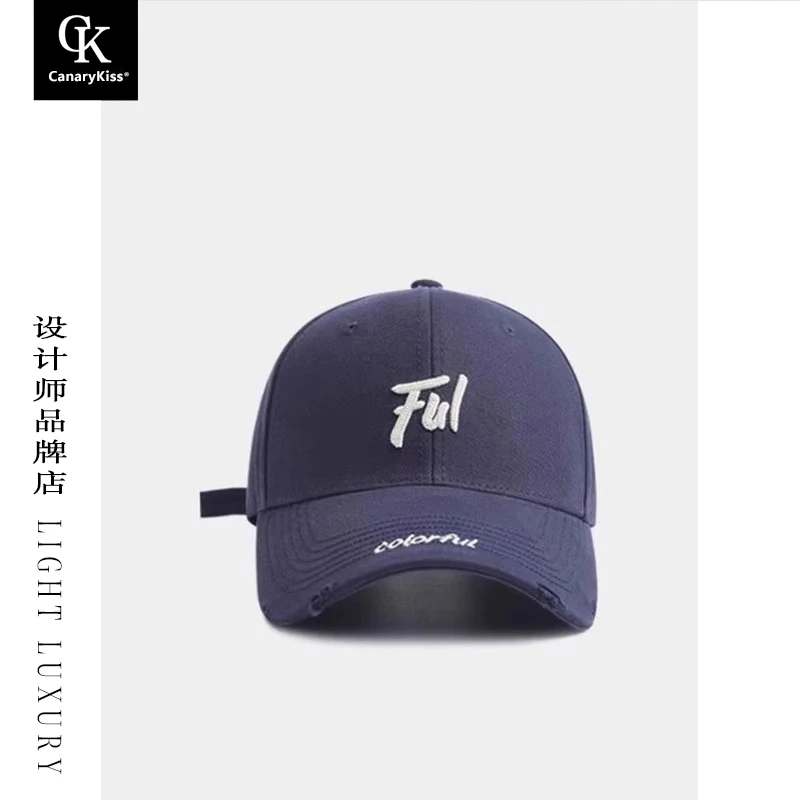 Canary Kiss日本设计师联名款大头围宽檐鸭舌帽女韩版显脸小秋季