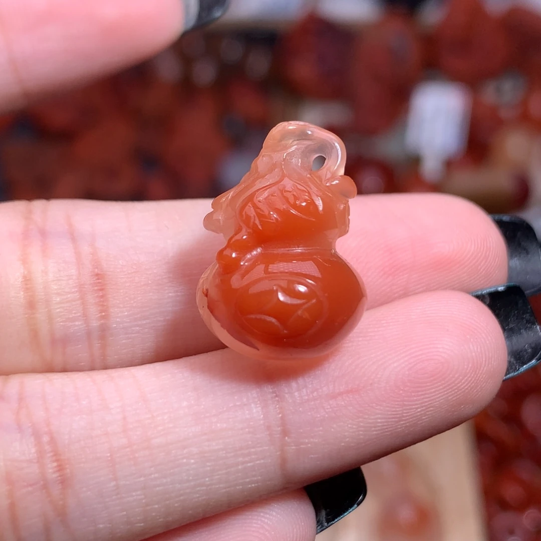 南红玛瑙未镶嵌珠宝半成品葫芦