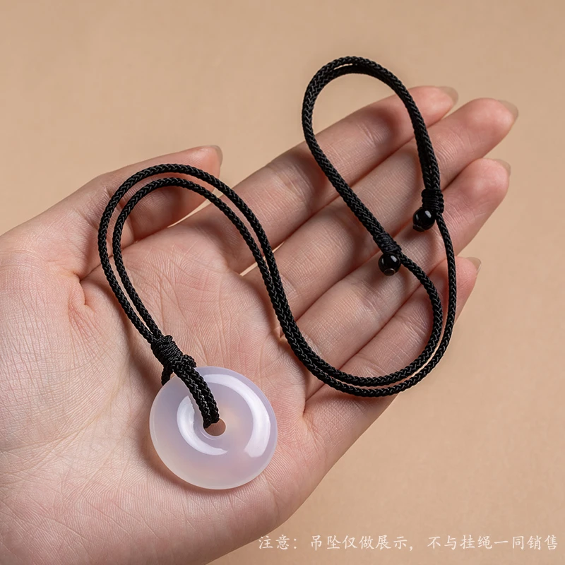 花素戒指项链绳吊坠挂绳平安扣专用链挂脖子免绑吊免绑吊坠挂绳