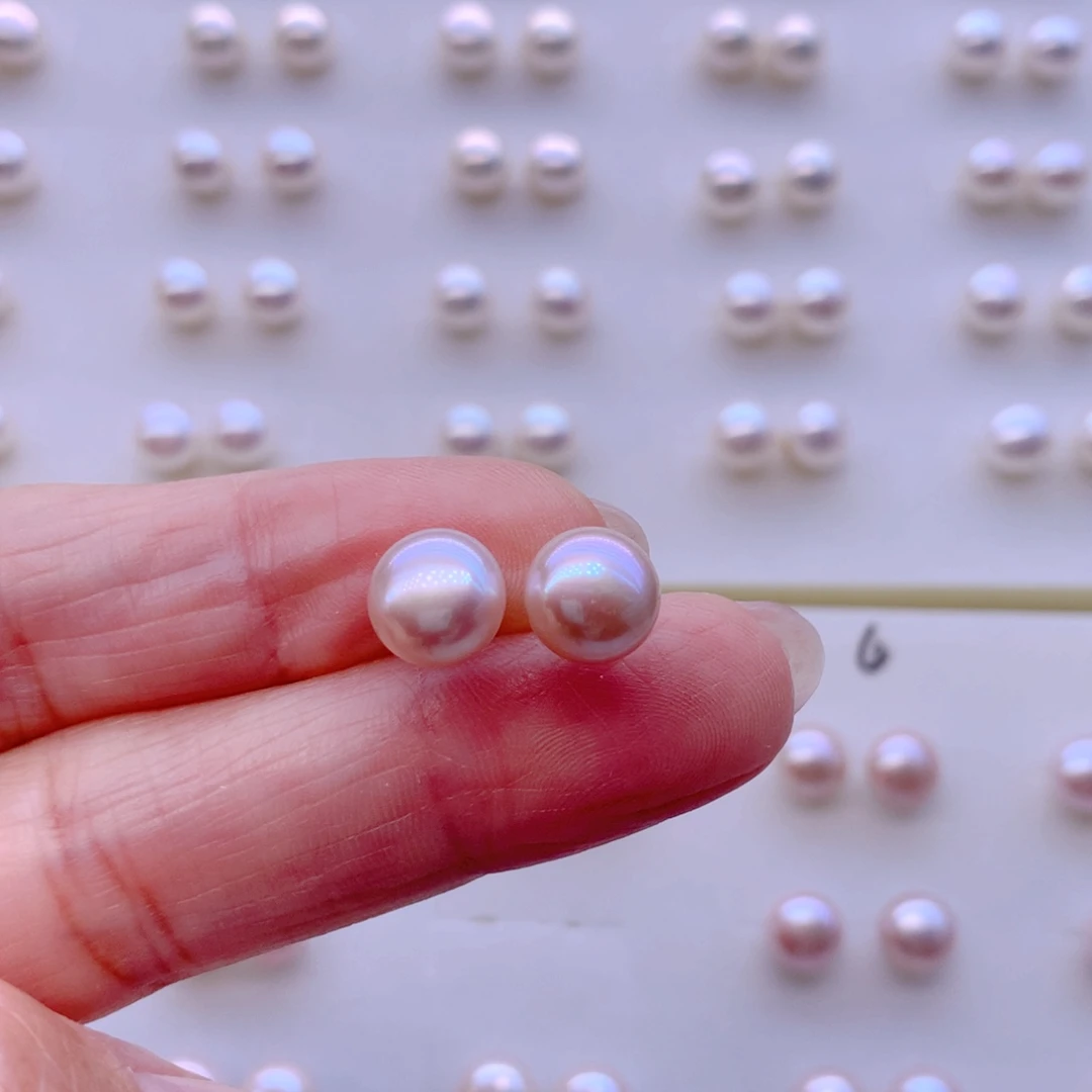 合金淡水珍珠耳饰