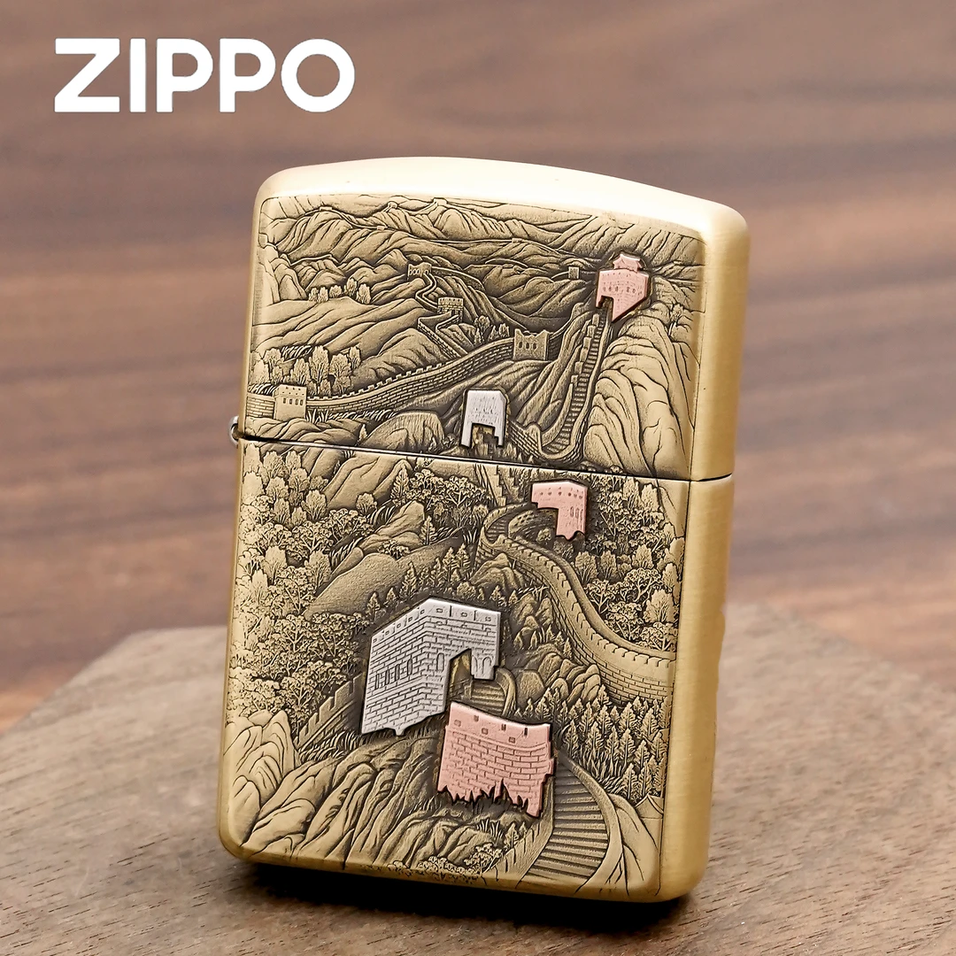ZIPPO打火机正品/盔甲雕刻-【锦绣山河】【凯亚1】DYJ1