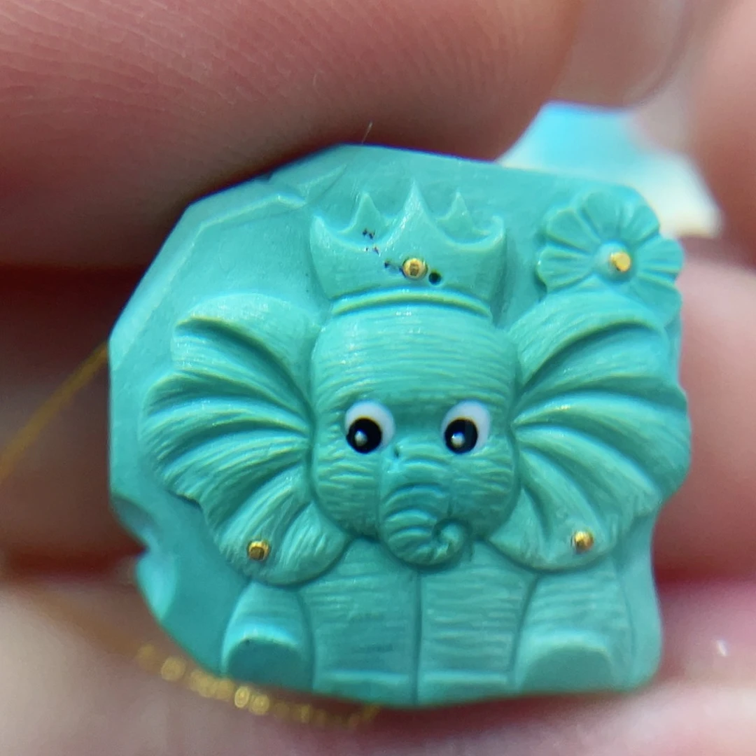 未镶嵌绿松石珠宝奇石