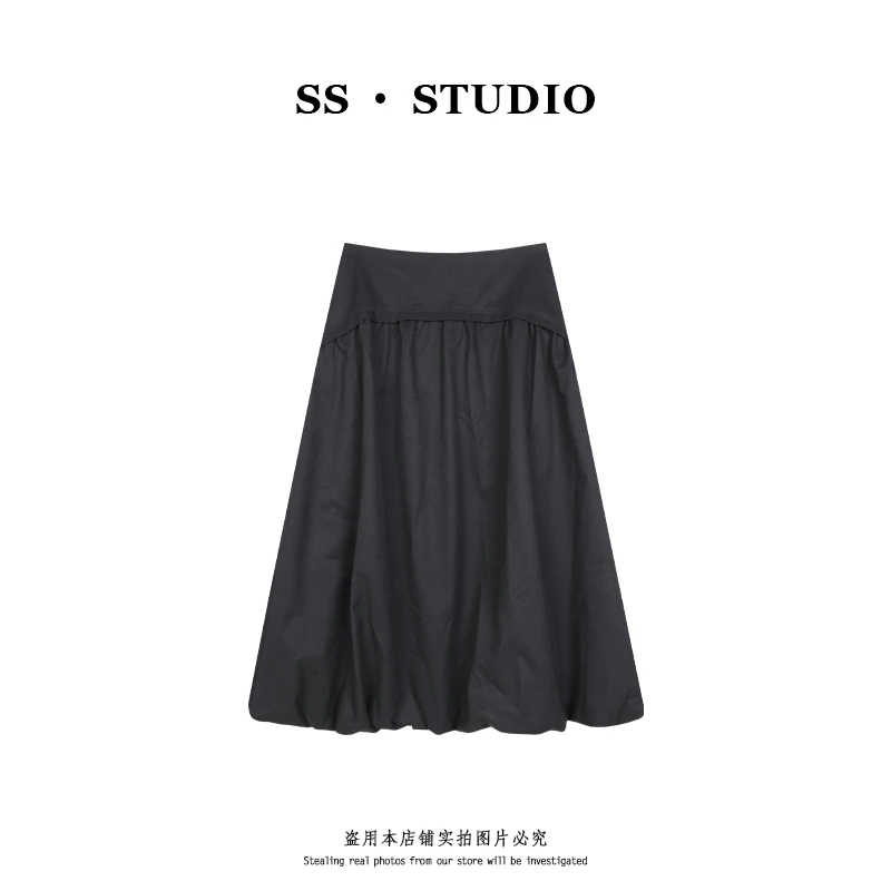 【SUSU】秋冬新款气质高腰显瘦半身裙休闲百搭A字裙SS-5805