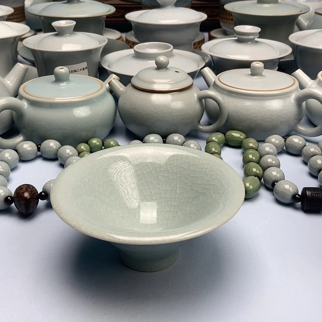 杯鱼鳞冰花斗笠杯原矿碗釉原产地