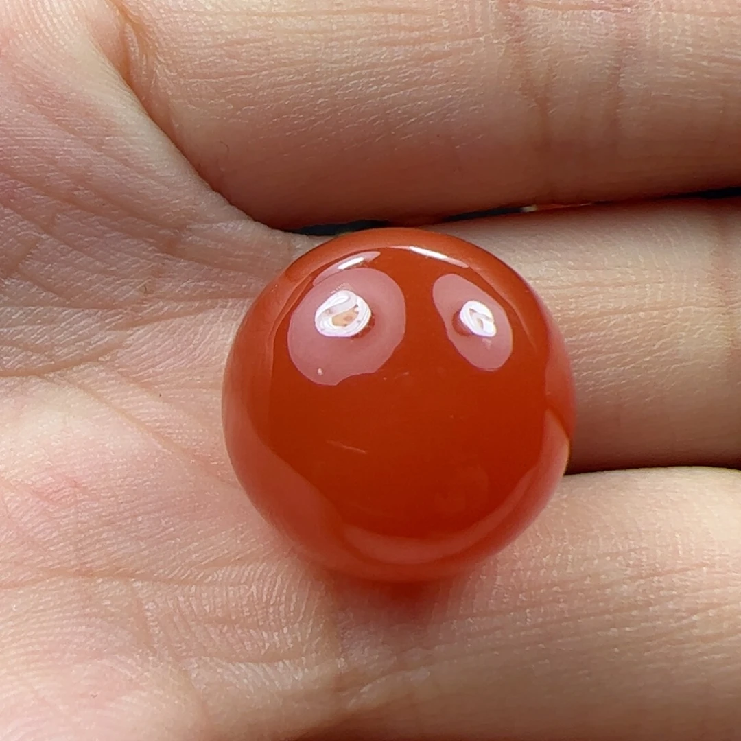 未镶嵌珠子南红玛瑙胖**心