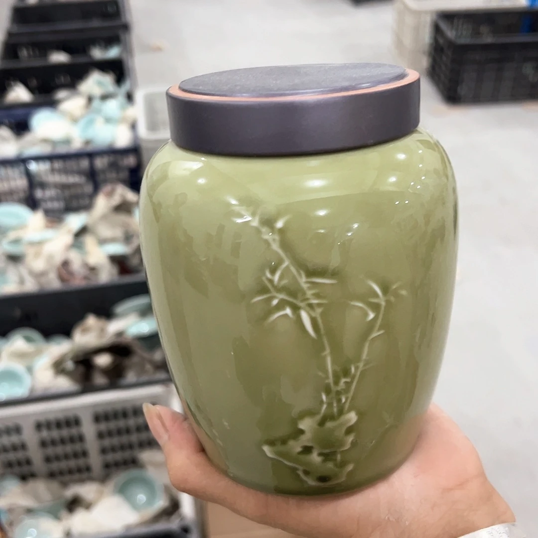 龙泉云间青瓷小米茶器