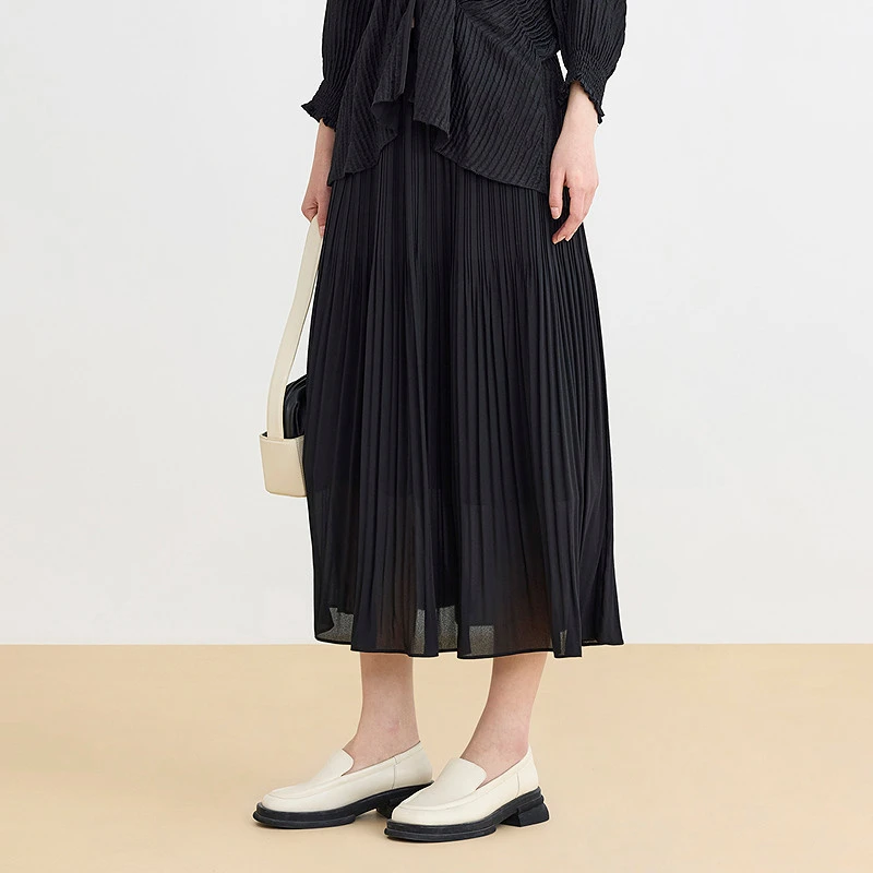 【艾钱钱精选】AUM/噢姆气质休闲百搭夏季复古宽松半身裙MCEG20182